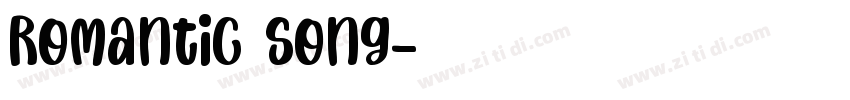 Romantic Song字体转换